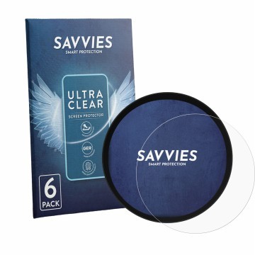 Parte frontal de un envase de producto con el logotipo de la marca Savvies. Al lado se muestra el dispositivo Royal Enfield Hi