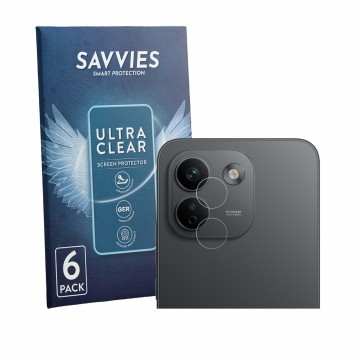 Front side of a product packaging with the brand logo Savvies. Next to it is the device Xiaomi Redmi Note 17 Pro Max 5G (ONLY 
