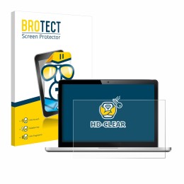 Parte frontal de un envase de producto con el logotipo de la marca BROTECT. Al lado se muestra el dispositivo con su protector