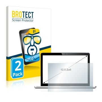 Vorderseite einer Produktverpackung mit dem Markenlogo BROTECT. Daneben ist das Gerät mit dem zugehörigen Displayschutz abgebi