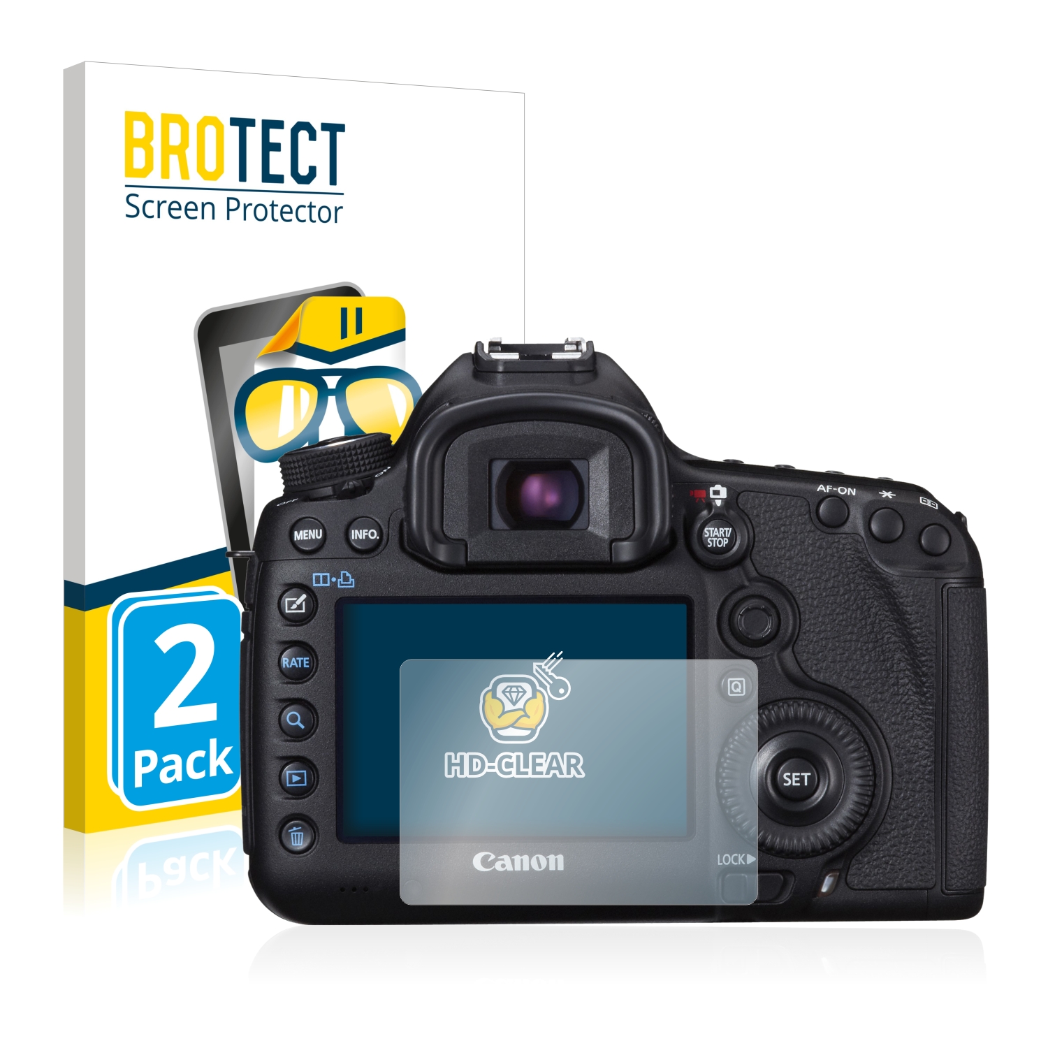 BROTECT Matt-Schutzfolie Für Canon EOS 5D Mark III – Full-Cover Für Gewölbtes Display