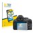 Parte frontal de un envase de producto con el logotipo de la marca BROTECT. Al lado se muestra el dispositivo Nikon D5200 con 