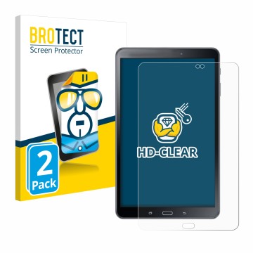 Vorderseite einer Produktverpackung mit dem Markenlogo BROTECT. Daneben ist das Gerät Samsung Galaxy Tab A 10.1 2016 SM-T585 m
