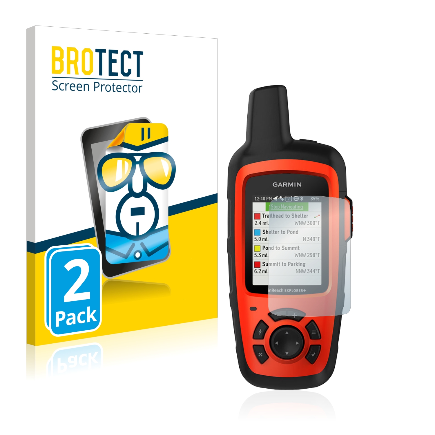 2x BROTECT HD-Clear Screen Protector for Garmin inReach Explorer+ |  protectionfilms24.com