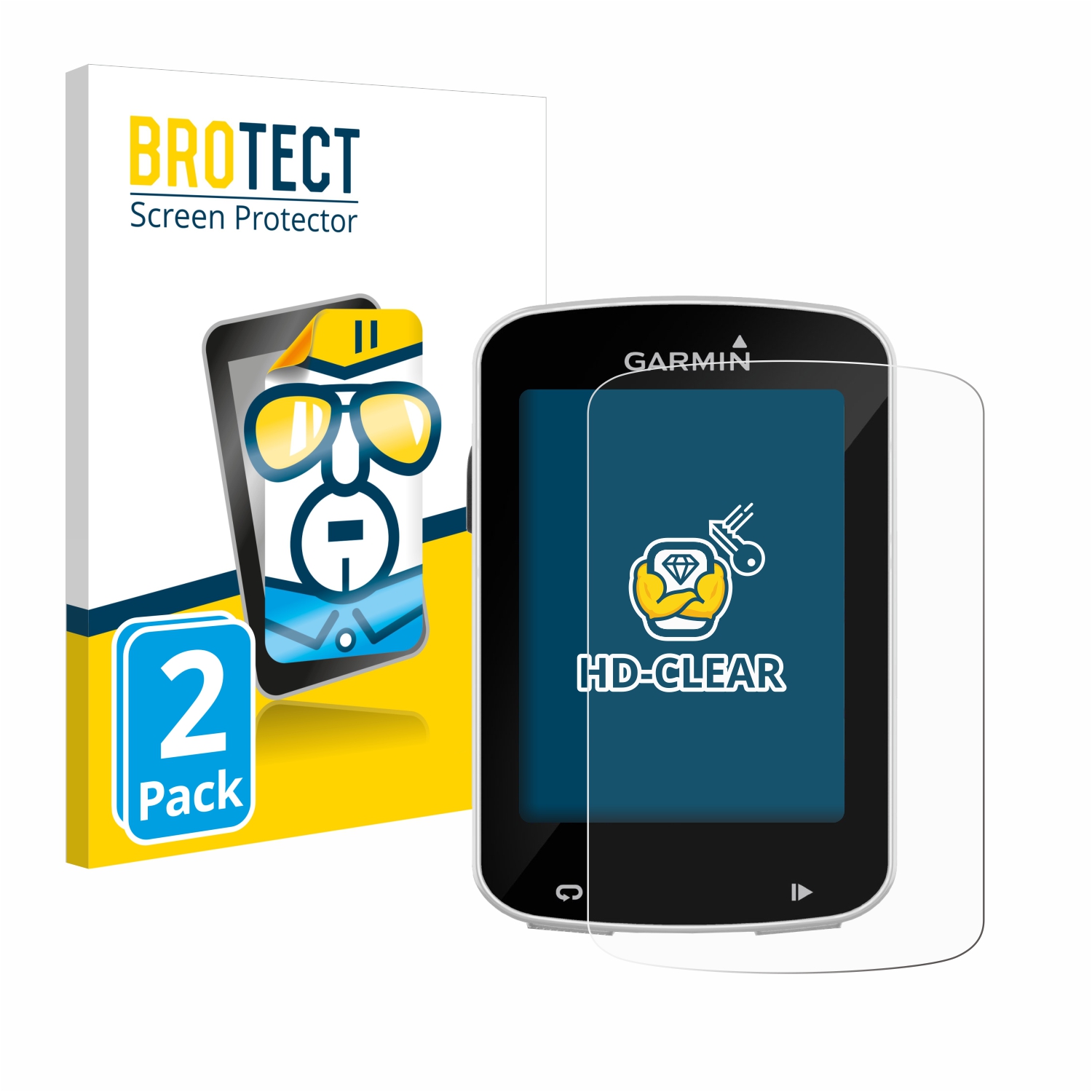 BROTECT HD-Clear Screen Protectors For Garmin GPSMAP 60Cx – 2 Pack, Crystal Clear, Anti-Scratch & Anti-Fingerprint