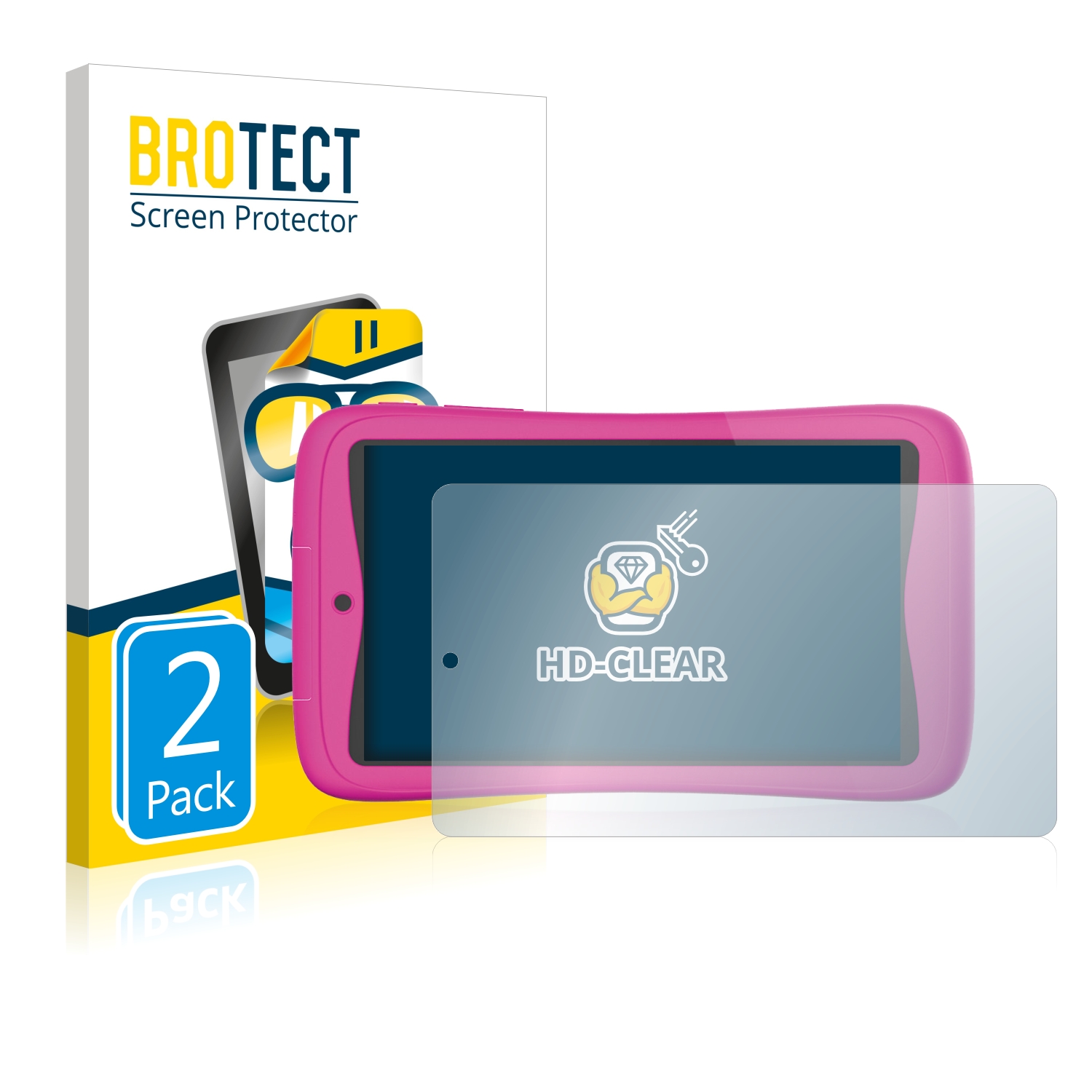 2x BROTECT HDClear Screen Protector for Kurio Connect 7
