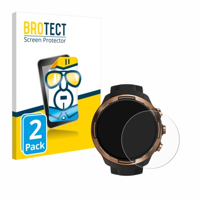 Parte frontale di una confezione del prodotto con il logo del marchio BROTECT. Accanto è raffigurato il dispositivo Suunto 9 B