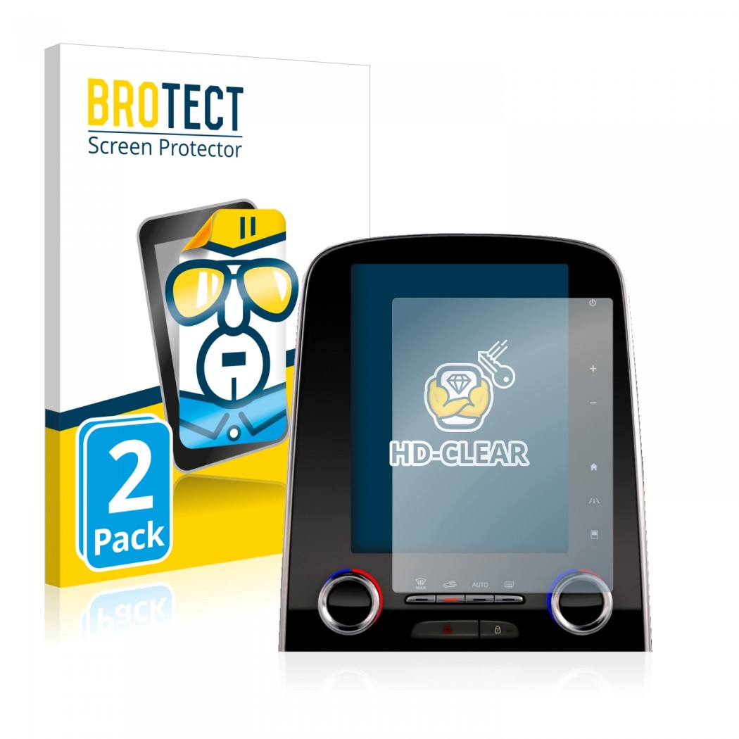 2x BROTECT HD-Clear Film de protection d'écran pour Renault Espace R-Link 2  8.7