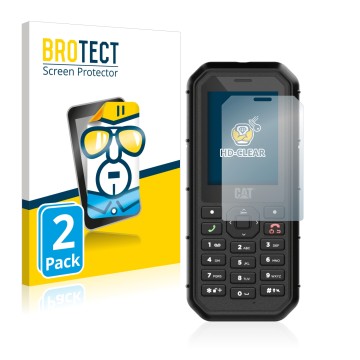 Vorderseite einer Produktverpackung mit dem Markenlogo BROTECT. Daneben ist das Gerät Caterpillar Cat B26 mit dem zugehörigen 