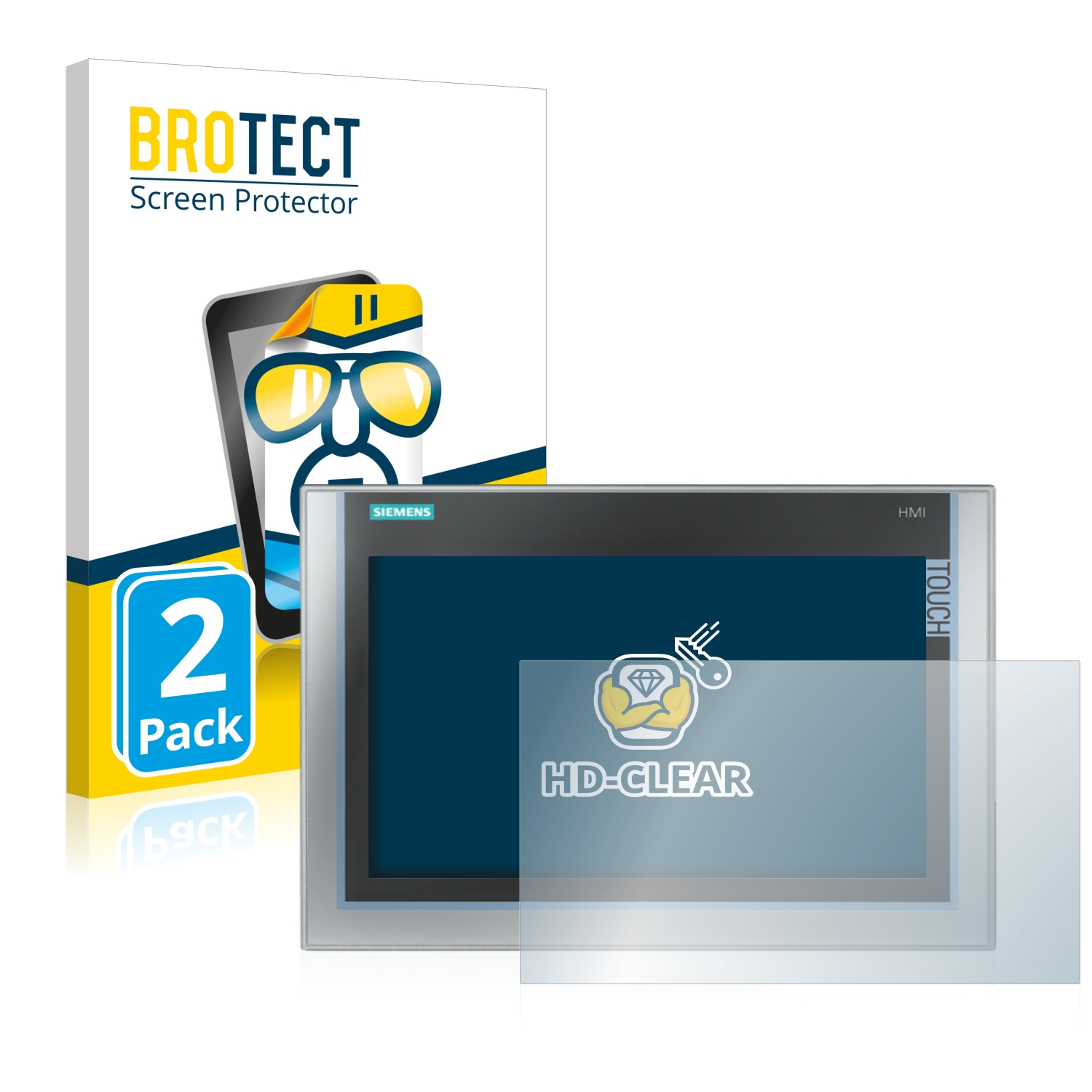 INOX upscreen Protection Ecran pour Siemens Simatic MP 277 Inox Mat Film Protecteur 