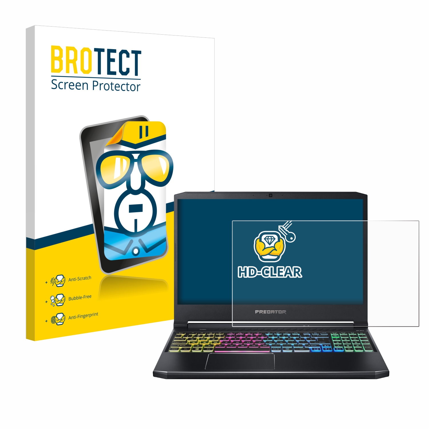 brotect Pellicola Protettiva Compatibile con Acer Predator Helios 300 Pellicola Trasparente Anti-Impronte
