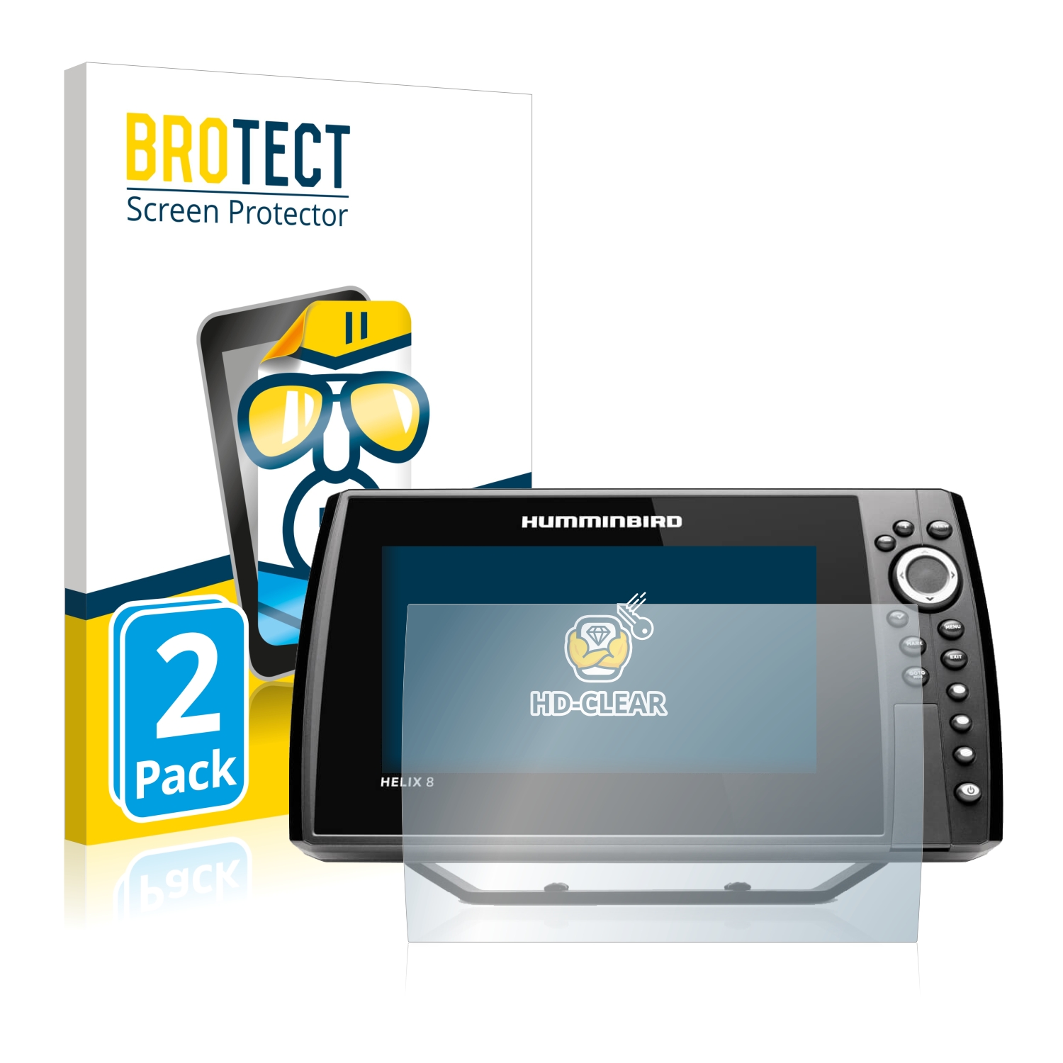 Helix upscreen Protection Ecran pour Humminbird Helix 8 CHIRP MEGA SI DI G4N 