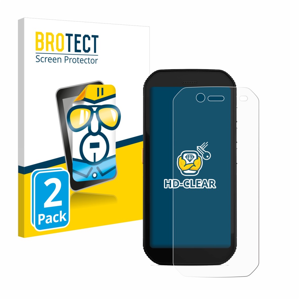 Parte frontale di una confezione del prodotto con il logo del marchio BROTECT. Accanto è raffigurato il dispositivo Caterpilla