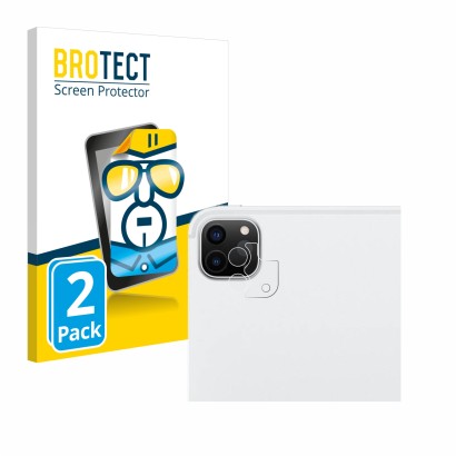 Vorderseite einer Produktverpackung mit dem Markenlogo BROTECT. Daneben ist das Gerät Apple iPad Pro 12.9