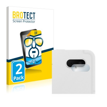 Vorderseite einer Produktverpackung mit dem Markenlogo BROTECT. Daneben ist das Gerät Samsung Galaxy Tab S7 FE (NUR Kameraschu