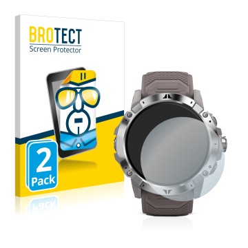 Face avant d’un emballage produit avec le logo de la marque BROTECT. À côté, l’appareil Coros Vertix 2 est représenté avec la 