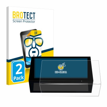 Parte frontal de un envase de producto con el logotipo de la marca BROTECT. Al lado se muestra el dispositivo Peugeot 308 2022