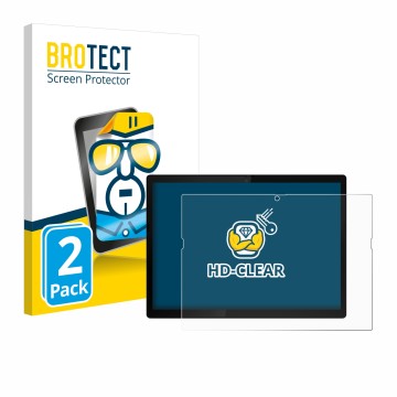 Vorderseite einer Produktverpackung mit dem Markenlogo BROTECT. Daneben ist das Gerät Lenovo ThinkPad X12 Detachable Gen 2 mit