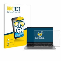 Face avant d’un emballage produit avec le logo de la marque BROTECT. À côté, l’appareil Samsung Galaxy Book5 360 15.6