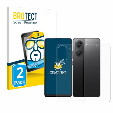 Vorderseite einer Produktverpackung mit dem Markenlogo BROTECT. Daneben ist das Gerät Xiaomi Poco X7 Pro (Display+Rückseite) m