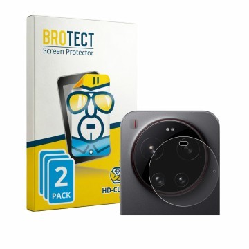 Parte frontal de un envase de producto con el logotipo de la marca BROTECT. Al lado se muestra el dispositivo Xiaomi 17 Ultra 