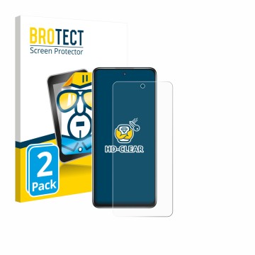 Vorderseite einer Produktverpackung mit dem Markenlogo BROTECT. Daneben ist das Gerät Huawei Nova Y73 mit dem zugehörigen Disp