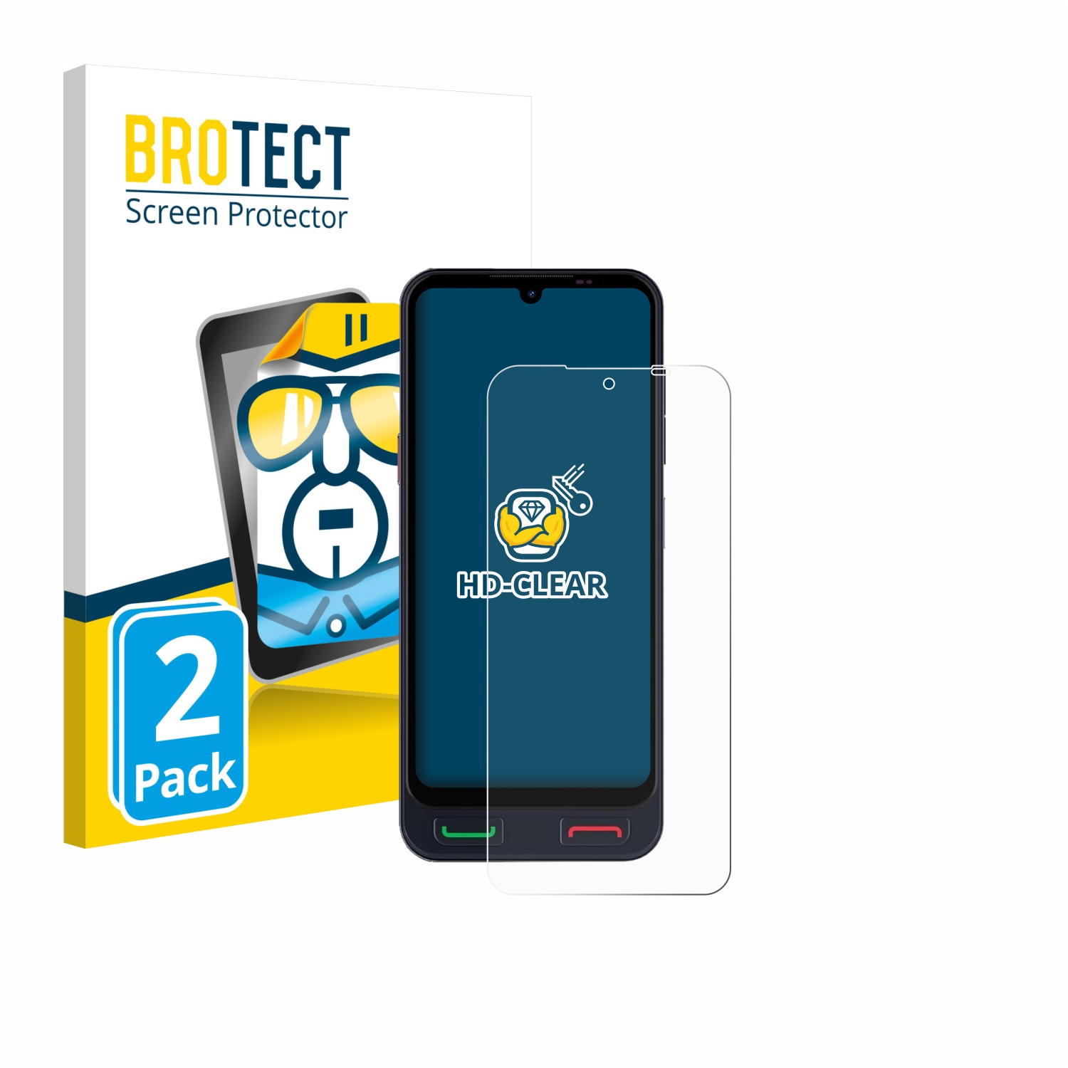 2 Pack BROTECT HD-Clear Screen Protector for SPC Zeus 2 Pro ...