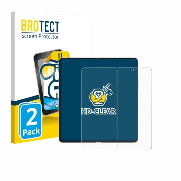 Parte frontale di una confezione del prodotto con il logo del marchio BROTECT. Accanto è raffigurato il dispositivo Honor Magi