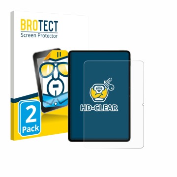 Parte frontale di una confezione del prodotto con il logo del marchio BROTECT. Accanto è raffigurato il dispositivo Xiaomi Pad