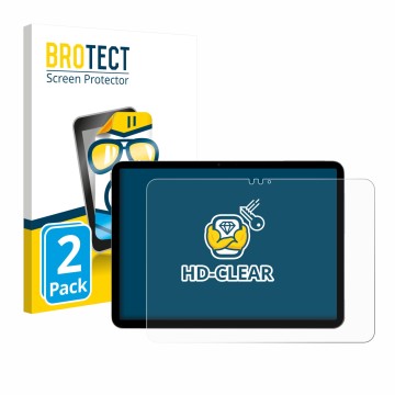 Parte frontale di una confezione del prodotto con il logo del marchio BROTECT. Accanto è raffigurato il dispositivo Apple iPad