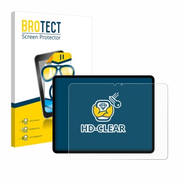 Parte frontale di una confezione del prodotto con il logo del marchio BROTECT. Accanto è raffigurato il dispositivo Apple iPad