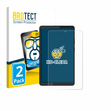Vorderseite einer Produktverpackung mit dem Markenlogo BROTECT. Daneben ist das Gerät Barnes & Noble Nook Reading Tablet 8.7
