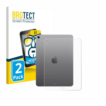 Parte frontal de un envase de producto con el logotipo de la marca BROTECT. Al lado se muestra el dispositivo Apple iPad Air 1
