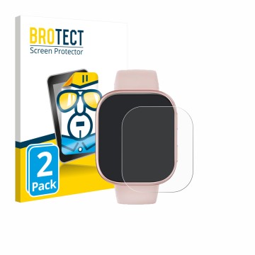 Front side of a product packaging with the brand logo BROTECT. Next to it is the device Doomixs Smartwatch T7 1.83