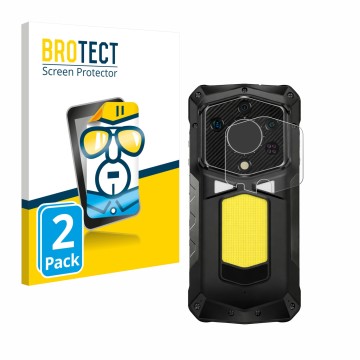 Parte frontale di una confezione del prodotto con il logo del marchio BROTECT. Accanto è raffigurato il dispositivo Ulefone Ar