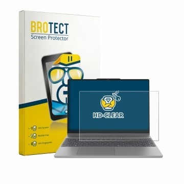 Parte frontal de un envase de producto con el logotipo de la marca BROTECT. Al lado se muestra el dispositivo Lenovo IdeaPad 5