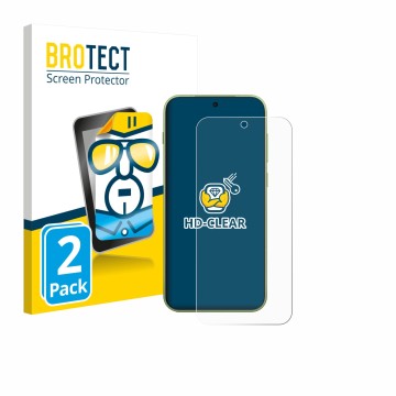 Parte frontale di una confezione del prodotto con il logo del marchio BROTECT. Accanto è raffigurato il dispositivo OnePlus 15