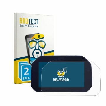 Vorderseite einer Produktverpackung mit dem Markenlogo BROTECT. Daneben ist das Gerät BMW S 1000 XR K69 2024 TFT 6.5