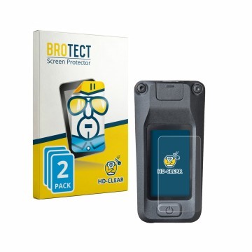 Parte frontale di una confezione del prodotto con il logo del marchio BROTECT. Accanto è raffigurato il dispositivo Amflow DJI