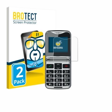 Parte frontale di una confezione del prodotto con il logo del marchio BROTECT. Accanto è raffigurato il dispositivo bea-fon Fo