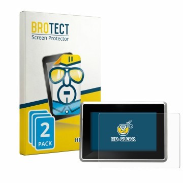 Parte frontal de un envase de producto con el logotipo de la marca BROTECT. Al lado se muestra el dispositivo GESAS High Perfo