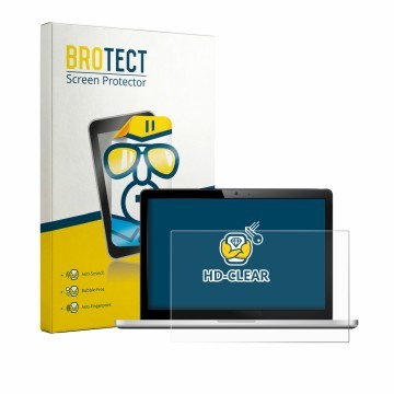 Parte frontal de un envase de producto con el logotipo de la marca BROTECT. Al lado se muestra el dispositivo con su protector