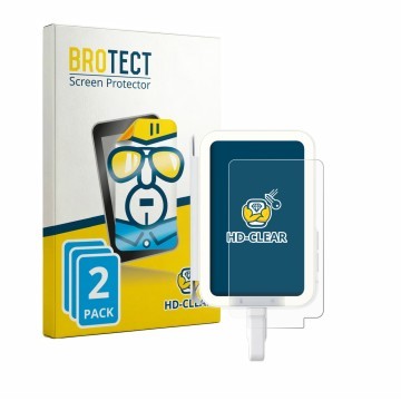 Parte frontale di una confezione del prodotto con il logo del marchio BROTECT. Accanto è raffigurato il dispositivo Insta360 S