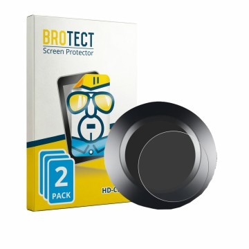 Front side of a product packaging with the brand logo BROTECT. Next to it is the device ZMCVOE Bike Computer shown with the co