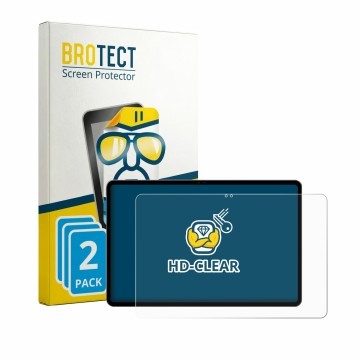 Parte frontale di una confezione del prodotto con il logo del marchio BROTECT. Accanto è raffigurato il dispositivo Alldocube 