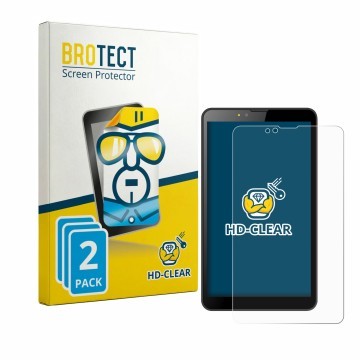 Parte frontale di una confezione del prodotto con il logo del marchio BROTECT. Accanto è raffigurato il dispositivo Brave BT7X