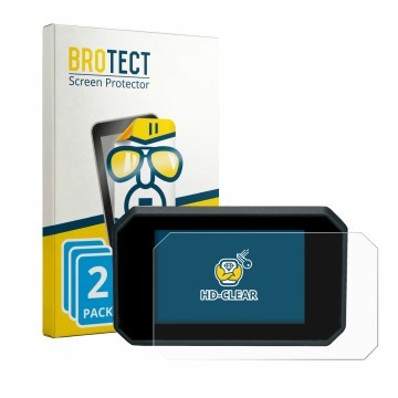 Parte frontale di una confezione del prodotto con il logo del marchio BROTECT. Accanto è raffigurato il dispositivo Suzuki GSX