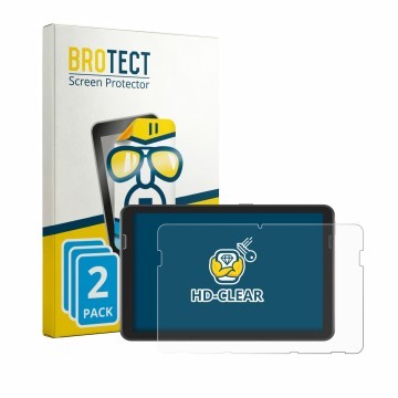 Parte frontale di una confezione del prodotto con il logo del marchio BROTECT. Accanto è raffigurato il dispositivo Zebra ET40