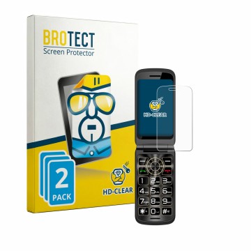 Face avant d’un emballage produit avec le logo de la marque BROTECT. À côté, l’appareil Guwet G739 est représenté avec la prot