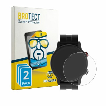 Vorderseite einer Produktverpackung mit dem Markenlogo BROTECT. Daneben ist das Gerät James R9 mit dem zugehörigen Displayschu